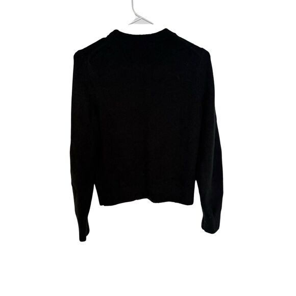 Madewell Cardigan Sweater Women's S Classic Black Cotton Wool Blend Button Up - Picture 2 of 9